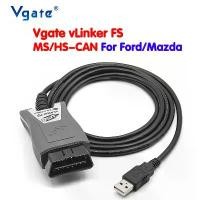 ราคา 【Local stock】Vgate vLinker FS ELM327 เครื่องสแกนเนอร์วินิจฉัยรถยนต์ สําหรับ Ford FORScan HS MS-CAN USB ELM 327 OBDII OBD2 OBDII Mazda (1732706323135366411)