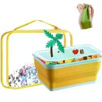 ราคา ที่เก็บของ, สำหรับกล่องเลโก้, ที่เก็บภาชนะของเล่นโต๊ะ, พร้อมฝาปิดแผ่นรองฐานการก่อสร้าง, ถังขยะของเล่น, ที่เก็บของ, กล่องอิฐบีบอัด, เหมาะสำหรับเลโก้ (1733201276764521852)