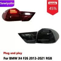 ราคา ชุดไฟท้าย LED DRL สำหรับรถยนต์, สำหรับ BMW X4 F26, ปี 2013-2021, RGB, ไฟ DRL หมอกอัตโนมัติ, ไฟเลี้ยวเบรก, ติดตั้งและเล่น (1732983814827443513)