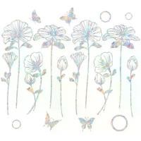 ราคา สติ๊กเกอร์ป้องกันการชนกัน, สติ๊กเกอร์ติดหน้าต่าง 10 ดอกไม้, วัสดุไวนิลสีรุ้ง, ใช้ซ้ำได้, สำหรับป้องกันสัตว์ปีก ต้น คอสมอส สูง ธุ สเปน สีชมพู ไม้ตะเคียนทอง เหรียญ อาจารย์เฮง ไพรวั (1732762250843883109)