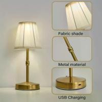 ราคา โคมไฟตั้งโต๊ะ LED ไร้สายพร้อมตัวหรี่ไฟ, แบตเตอรี่ชาร์จในตัว, ความสว่าง 2 ระดับ, โคมไฟตั้งโต๊ะสำหรับลานบ้าน, โคมไฟข้างเตียง, แสงไฟบรรยากาศสำหรับร้านอาหาร, ทองเหลืองโบราณ (1733342892868797958)