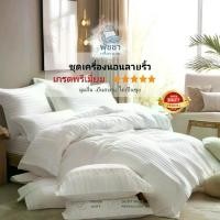 ราคา [COD] [Tiktok]พรีเมี่ยม ชุดเครื่องนอนเกรดโรงแรม5ดาว ผ้านวม7.5ฟุต ทอ400เส้นด้าย ผ้าคอตตอน100% ไม่เป็นขุย ซักเครื่องได้ พร้อมส่งฟรี พิเศษ ราคา650-700บาท ฟุต มุ้งกันยุง มุ้งเต็นท์กันยุง (1732862270821271
