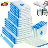 ราคา ถุงเก็บสูญญากาศ 21 ชิ้น พร้อมปั๊มมือ บีบอัดสูญญากาศ ประหยัดพื้นที่ ซิป ถุงเก็บ 3 ขนาดใหญ่พิเศษ 4 ขนาดกลาง 4 ขนาดเล็ก 4 ม้วน เหมาะสำหรับการเดินทาง ใช้ซ้ำได้ สำหรับเสื้อผ้า หมอน ผ้ (1733000134881609519)