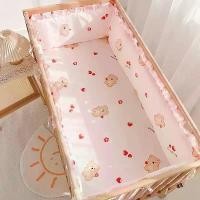 ราคา [เก็บเงินปลายทาง] ชุดเครื่องนอนเด็กอ่อน 6 ชิ้น/ชุด สำหรับเด็กชายและเด็กหญิง ผ้าปูที่นอนผ้าฝ้ายสำหรับเตียงเด็ก ชุดเครื่องนอนเด็กประกอบด้วย กันกระแทกเตียง ผ้าปูที่นอน ปลอกหมอน (1733256955083392751)