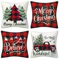 ราคา ปลอกหมอนผ้าลินินลายคริสต์มาส ต้นคริสต์มาส ลายตาราง วัวกระทิง ของตกแต่งวันหยุดฤดูหนาว สำหรับโซฟา หมอนอิง ปลอกหมอน (1733447952184280234)