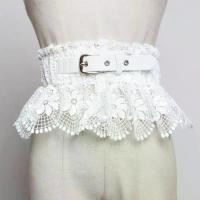 ราคา แฟชั่น สีพื้น ผ้าคาดเอวลูกไม้ หัวเข็มขัดปรับได้ ลดน้ำหนัก สายรัดคอร์เซ็ต ยางยืด ซีลเอว ขอบเอวกว้าง งานแต่งงาน (1733483996295628075)