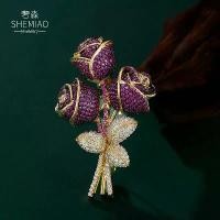 ราคา เข็มกลัดดอกกุหลาบวินเทจ หัตถกรรมหนักหรูหรา สง่างาม ดอกไม้ เข็มกลัดเสื้อโค้ท เครื่องประดับสำหรับงานเย็น (1733467412437107946)