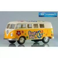 ราคา CODโมเดลรถเหล็ก รถโฟล์ก รถตู้ หน้าวี รถคลาสสิค โฟล์คสวาเกน บุปผา ดอกไม้ รถจำลอง รถแวน ของเล่น ของสะสม KINSMART 1:32 Van Car Model 1962 Volkswagen Classical Bus (13 cm.)TikTok (1732844047434483225)