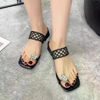 ราคา รองเท้าแตะส้นสูงผู้หญิง, แฟชั่นฤดูร้อน, ดอกไม้ Rhinestone กลวงถักสายรัดรองเท้าแตะ, ส้นบล็อกที่สะดวกสบาย, รองเท้าแตะ, สำหรับสุภาพสตรี (1732846044700968283)