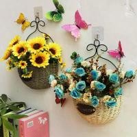 ราคา ตกแต่งผนังกระเช้าดอกไม้, กระถางดอกไม้แขวนปลอม, ดอกไม้ประดิษฐ์, ดอกไม้ปลอม, กระถางดอกไม้แขวนผนัง, ตกแต่งผนังห้องนอน, [8253] เหมาะสำหรับตกแต่ง (1731795137067189973)