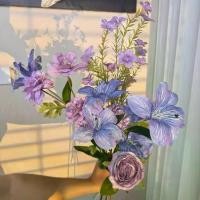 ราคา ช่อดอกไม้ประดิษฐ์ สีม่วง ดอกไม้ปลอมคุณภาพสูง ดอกไม้ปลอม เหมาะสำหรับตกแต่งห้องนั่งเล่นในสวนโมเนต์ ตกแต่งโต๊ะอาหาร ศิลปะดอกไม้ และการจัดดอกไม้ ไม้ บราซิล นําโชค (1732471233748501979)