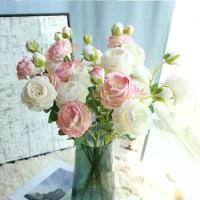 ราคา ช่อกุหลาบประดิษฐ์ สำหรับตกแต่งบ้าน สไตล์งานแต่งงาน ดอกโบตั๋น และดอกกุหลาบผ้าไหม เหมาะสำหรับตกแต่งบ้าน ดอกไม้ปลอม เหมาะสำหรับงานแต่งงาน (1732217953590019523)