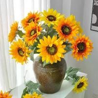 ราคา ดอกทานตะวันประดิษฐ์ Flocked, ลำต้นเดี่ยว, สัมผัสที่สมจริง, ดอกไม้ปลอม, สำหรับตกแต่งบ้าน (1732719325263005262)
