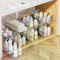 ราคา ชั้นวางของในห้องน้ำแบบดึงออกได้ 4 ชั้นพลาสติก, ชั้นวางเก็บของแยก 2 ชั้น, ตู้ยาโปร่งใส, โต๊ะเครื่องแป้ง, ห้องครัวพร้อมกล่องเก็บของใต้ซิงค์ (1733444531219039798)