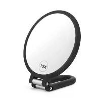 ราคา กระจกขยายมือถือ สองด้าน กำลังขยาย 1x และ 15x กระจกมือ ขาตั้งพับได้ ปรับได้ เหมาะสำหรับการเดินทาง โต๊ะเครื่องแป้ง (1732765256503428345)