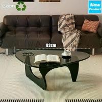 ราคา โต๊ะกาแฟ โต๊ะสามเหลี่ยม โต๊ะกระจก ขาไม้เนื้อแข็ง กระจกใส สไตล์เรียบง่าย โต๊ะรับแขก เฟอร์นิเจอร์ โต๊ะข้างเตียง โต๊ะอ่านหนังสือ (1732844857368937839)