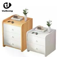 ราคา ขายร้อน THailoong ตู้หัวเตียง ตู้ข้าง ตู้ข้างเตียง โต๊ะข้างเตียง ชั้นวางข้างเตียง สีไม้ +สีขาว มินิมอล (1732177778841650808)