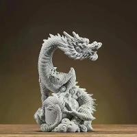 ราคา 1 ชิ้น รูปปั้นมังกรบิน มังกรสไตล์จีน เหมาะสำหรับห้องโถง โต๊ะกาแฟ สำนักงาน ตกแต่งตู้ปลา รูปปั้นโชว์ (1733418990463846113)