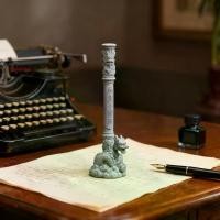 ราคา แบรนด์ รูปปั้นมังกร 1 ชิ้น ไม้วงแหวนสีทอง รูปปั้นเสาที่มังกร รูปปั้นหินสร้างสรรค์ รูปปั้นเสามังกรสวรรค์ งานฝีมือสไตล์ย้อนยุค เหมาะสำหรับชั้นวางหนังสือ โต๊ะกาแฟ ตู้รองเท้า ชั้นเก็บของ (1732857567720539