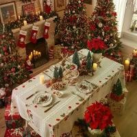 ราคา ผ้าปูโต๊ะคริสต์มาสสไตล์อเมริกัน ผ้าปูโต๊ะสีแดง Amazon โพลีเอสเตอร์ลูกไม้ โต๊ะกาแฟ โต๊ะอาหาร ผ้าปูโต๊ะระดับไฮเอนด์ (1733295831269475944)