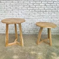 ราคา โต๊ะกลม ทำจากไม้สักแท้ โต๊ะกลาง โต๊ะกาแฟ โต๊ะกินข้าว (1732147207917897713)