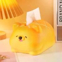 ราคา กล่องทิชชู่ลูกสุนัข ดีไซน์สร้างสรรค์ น่ารัก ลายขนมปังสับปะรด ตกแต่งดูดี สไตล์ Ins เหมาะสำหรับห้องนั่งเล่น โต๊ะกาแฟ กล่องใส่ทิชชู่ ชุดเลานจ์ ปี 2025 (1732022360783619974)