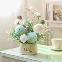 ราคา ดอกไม้ประดิษฐ์หรูหราเลียนแบบใหม่สำหรับตกแต่งห้องนั่งเล่น โต๊ะอาหาร ตู้ทีวี ตู้เย็น การจัดดอกไม้ ตกแต่งบ้าน ดอกดาวเรือง สด ดอก ยิปโซ ปลอม (1733235820068374519)