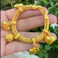 ราคา ทองหุ้มสร้อยข้อมือสี่เสาจี้กระพรวน ใจ ดาว ดอกไม้ รอบ 3บ.เนื้อทราย เนื้อทองสวย เศษทองหุ้ม ฟรีกล่อง ตะขอ (1732058165463714408)