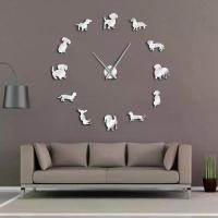 ราคา นาฬิกาแขวนขนาดใหญ่, DIY, นาฬิกาแขวนแมวดัชชุนด์, ศิลปะบนผนัง, การออกแบบลูกสุนัขสุนัขเวียนเนอร์, นาฬิกาแขวนยักษ์ไร้กรอบ, พร้อมเอฟเฟกต์กระจก, เหมาะสำหรับสุนัขไส้กรอก (1731562452390349139)