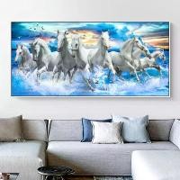 ราคา ภาพวาดบนผืนผ้าใบพร้อมม้าแปดตัวกำลังวิ่งบนทะเล, ศิลปะบนผนัง, ภาพสัตว์, เหมาะสำหรับห้องนั่งเล่นและห้องนอน, ของตกแต่งบ้านที่ทันสมัย (1731549680353970732)