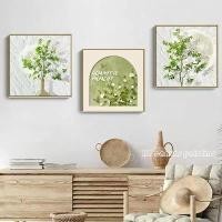 ราคา HY【กรอบไม้เนื้อแข็ง】ภาพวาดตกแต่งสไตล์นอร์ดิก ธีมพืชสีเขียว ของตกแต่งบ้าน เหมาะสำหรับห้องนั่งเล่น ภาพวาดแขวน ตกแต่งห้อง วอลล์เปเปอร์ กรอบรูป (1732800460198020837)