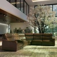 ราคา Chic Republic โซฟาปรับเอนนอนเข้ามุมด้านซ้ายไฟฟ้า รุ่น BROMPTON/RRRM-L (1731884266843833739)