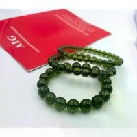 ราคา [COD] [Tiktok]100% Genuine Moldavite Round Beaded Bracelet /genuine Moldavite tektite / Natural Moldavite Bracelet from Czech Republic (1732997545111291824)