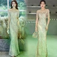 ราคา CODเดรสยาวออกงาน S-2XL ปักเลื่อม ละเอียดทั้งตัว ชุดราตรี ชุดออกงาน ชุดไปงาน ชุดเพื่อนเจ้าสาว ชุดงานแต่ง งานป้าย The classicTikTok (1732560058652395184)