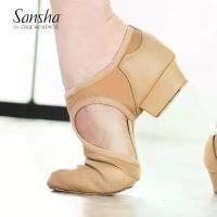 ราคา รองเท้าครูบัลเล่ต์ Sansha ฝรั่งเศส หนัง Sansha คุณภาพสูง พื้นรองเท้าหนัง พื้นนุ่ม ทรงส้น รองเท้าเรียนผู้หญิง รองเท้าตุ๊กตาด้านบนข้อสอบ (1732291947483662167)