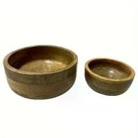 ราคา ชุดชามไม้สักแกะสลักมือ 2 ชิ้น ชามไม้ทำมือ ชามสลัด เหมาะสำหรับของว่าง ถั่ว ขนม และผลไม้ ชามตกแต่งงานฝีมือระดับสูง อุปกรณ์ครัว เครื่องมือในครัว (1733403841759708581)