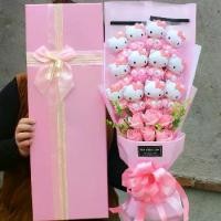 ราคา ช่อดอกไม้การ์ตูน, ตุ๊กตาแมว HelloKitty, ช่อสบู่, กล่องของขวัญ, เหมาะสำหรับวันเกิด ช่อ ดอกไม้ คิตตี้ ช่อ ขนม (1733082751966217667)