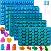 ราคา ชุดแม่พิมพ์ขนมซิลิโคน 7 ชิ้น ไม่ติด และปลอดสาร BPA ประกอบด้วยรูปหมีเหนียว รูปผลไม้ รูปโดนัท รูปหัวใจ รูปไดโนเสาร์ พร้อมที่หยด 2 อัน สำหรับช็อกโกแลต เจลาติน ขนม และเค้กป็อป (1733098506117153827)