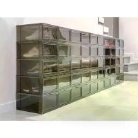 ราคา [ส่งฟรี] กล่องใส่รองเท้า สีดำ Simplify - Shoe Box (1 ชุดได้ 6 กล่อง) (1733566415818360460)