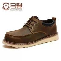 ราคา Maden Men's High Quality Spring and Autumn American Work Wear Shoes Honey Wax Outdoor Casual Big Head Genuine Leather Shoes (1733583191828236160)