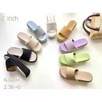 ราคา รองเท้าแตะ รองเท้าแตะมีส้น รองเท้าส้นโฟม รหัสสินค้า N-5004 NIWA SHOES สวัสดิการสด (1733274170632275948)