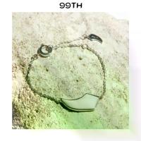 ราคา 99th-Protected silver chain with Marble Stone Fang สร้อยข้อมือสีเงินประดับหินอ่อนทรงเขี้ยวเสือ (1734240229844354939)