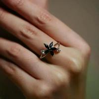 ราคา Flower sapphire ring-silver s925 (1733552679982236777)