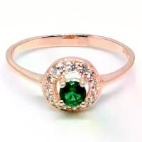 ราคา 【จัดส่งทันที】 ✡แหวนเงินแท้ 925 Sterling Silver เพชร CZ Color ชุบ pink Gold❧ (1734274909324150152)