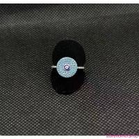 ราคา Good Luck Evil Eye Shaped Blue Cubic Zirconia Ring Sterling Silver for women สินค้าขายดี แหวนคาร์เทียร์รอยแตก (1733756904788166447)