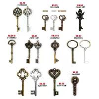 ราคา 5 ชิ้น Retro สีแดงทองเหลืองโบราณ Vintage Silver เก่าโบราณตกแต่ง Steampunk Charms จี้เครื่องประดับทํา DIY (1734307077060200300)