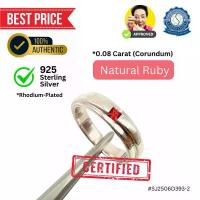 ราคา แหวนเงิน #53 Silver Ring (925 Sterling) ทับทิมธรรมชาติ Natural Ruby (1734209655225746528)