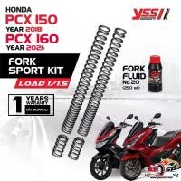 ราคา สปริงโหลดโช๊คหน้า YSS FORK SPORT KIT HONDA PCX150 18-ON / PCX160 21-24 ของแท้!! ส่งไว!! (1733929877639824552)