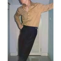 ราคา S4W-CAMEL เสื้อเชิ้ต western style moon snap buttons "Camel" (1734314253835338773)