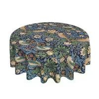 ราคา 【OOI】 William Morris Print Round Tablecloth 60 Inch for Dining Washable Polyester Table Cloth Water Resistant Spill Proof Table Cover (1734075345813800721)